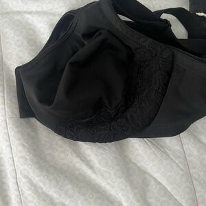 Black  Olga 38C underwire bra